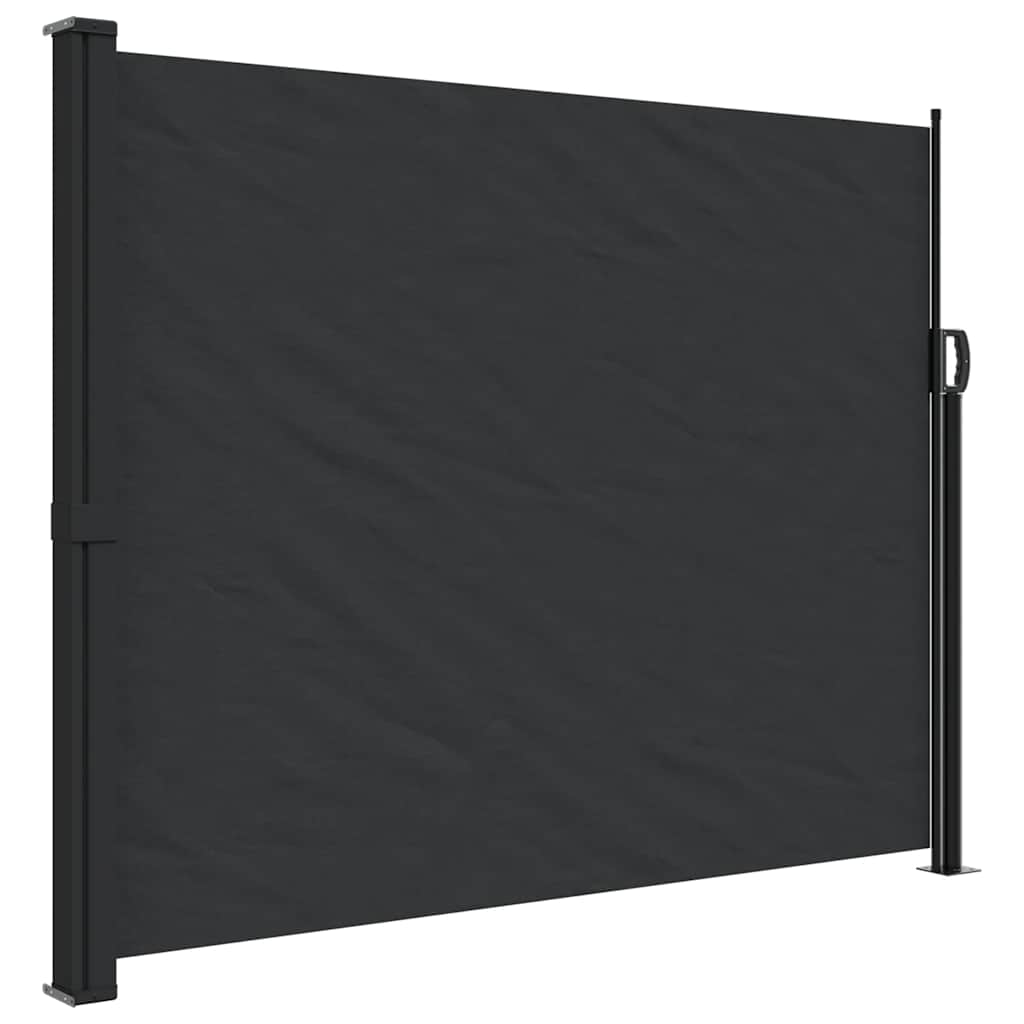 vidaXL Toldo lateral retráctil negro 160x300 cm