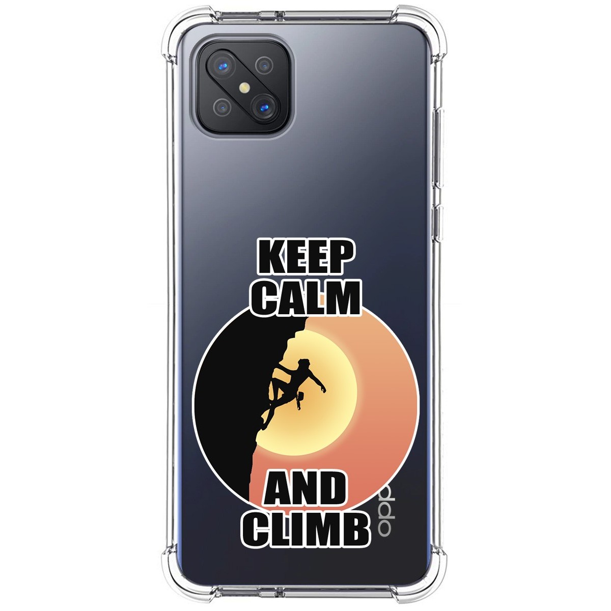 Tumundosmartphone Funda Silicona Antigolpes para Oppo Reno 4Z 5G diseño Mujer Escalada Dibujos