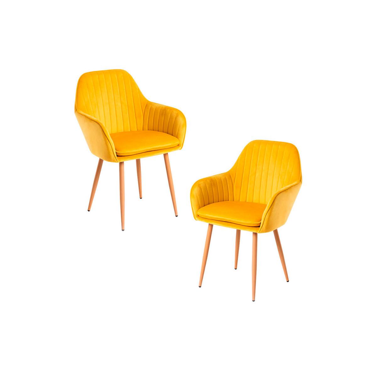 Regalos Miguel - Packs Sillas Comedor - Pack 2 Sillas Chic - Amarillo