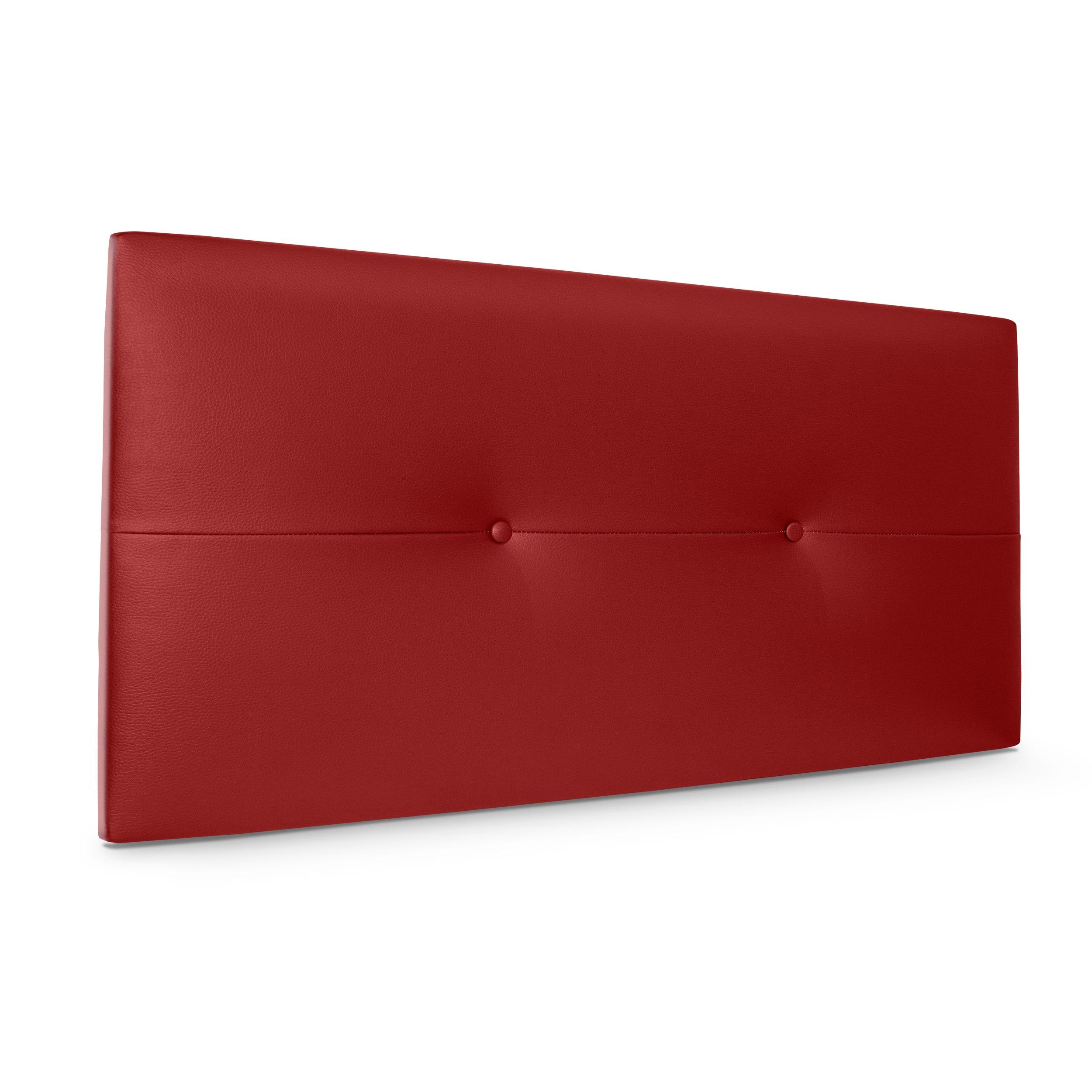 DHOME Cabecero de Polipiel o Tela AQUALINE Pro cabeceros Cabezal tapizado Cama Lujo (Rojo Polipiel)