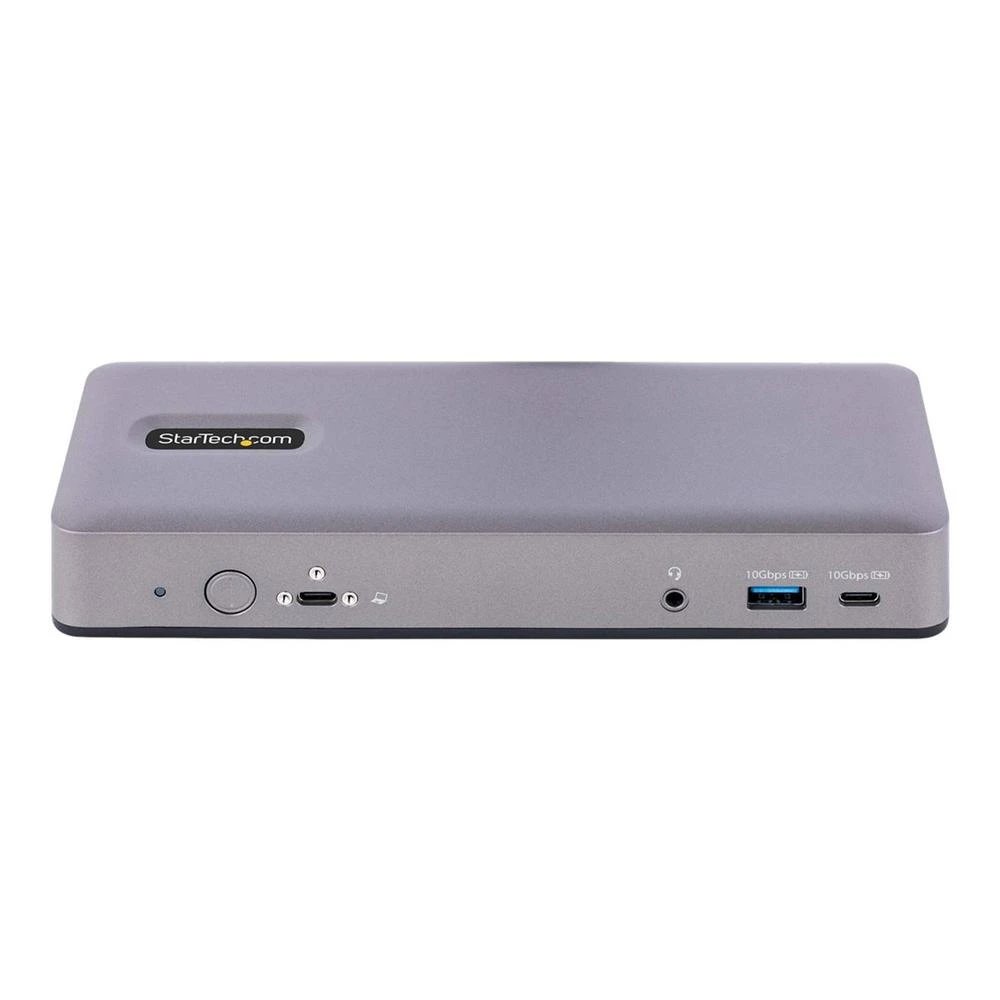 Startech - Docking station DK31C3MNCRUE con 2 HDMI + 2 DisplayPort, carga USB-C 60 W y Ethernet Gigabit para Chromebook, diseño compacto negro