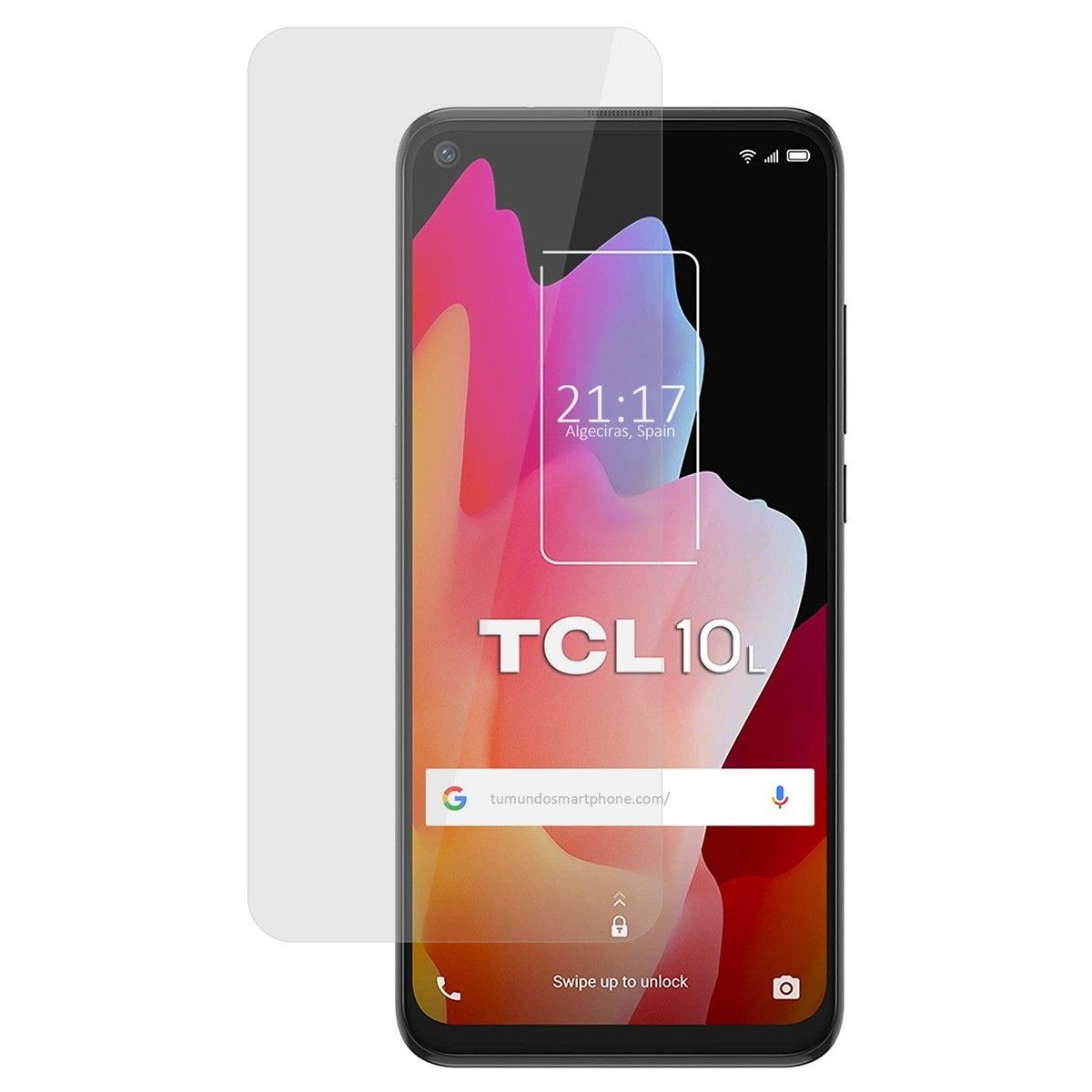 Tumundosmartphone Protector Cristal Templado para TCL 10L Vidrio