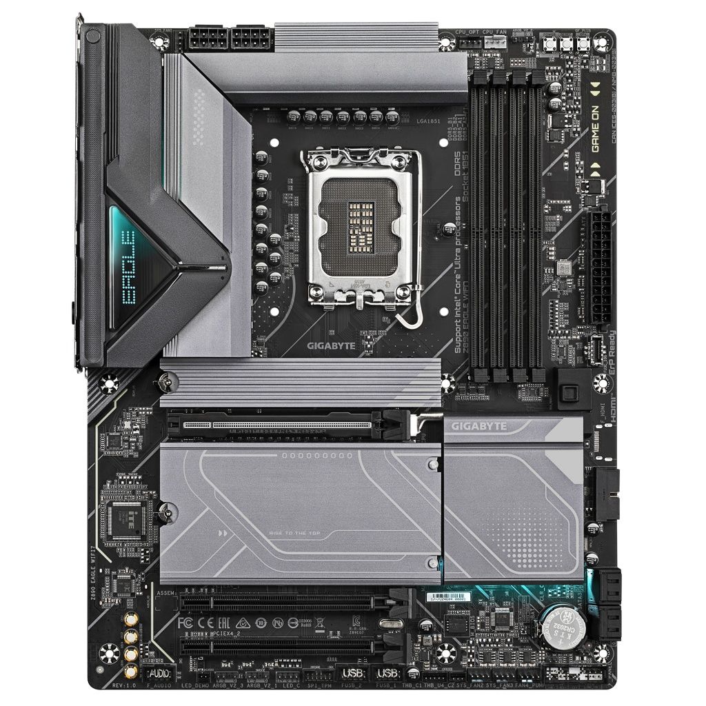 Gigabyte - Placa base Z890 EAGLE WIFI7 para procesadores Intel Core Ultra 2.ª gen, VRM 14+1+2 fases, DDR5 hasta 8800 MHz, PCIe 5.0 y Wi-Fi 7