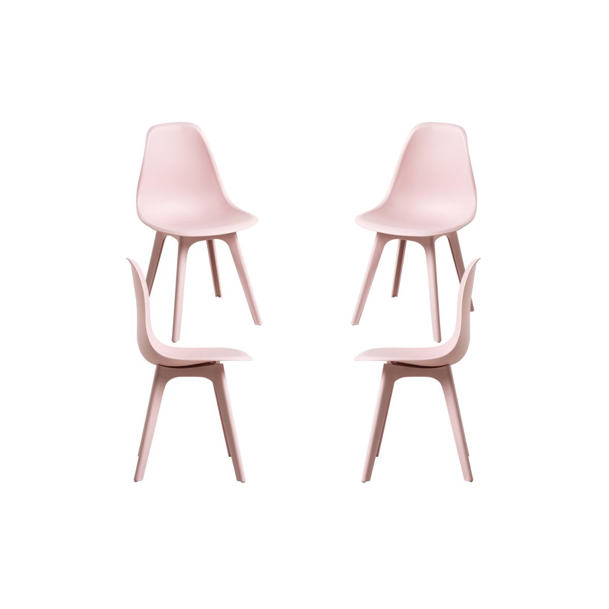 Regalos Miguel - Packs Sillas Comedor - Pack 4 Sillas Kelen Suprym - Rosa