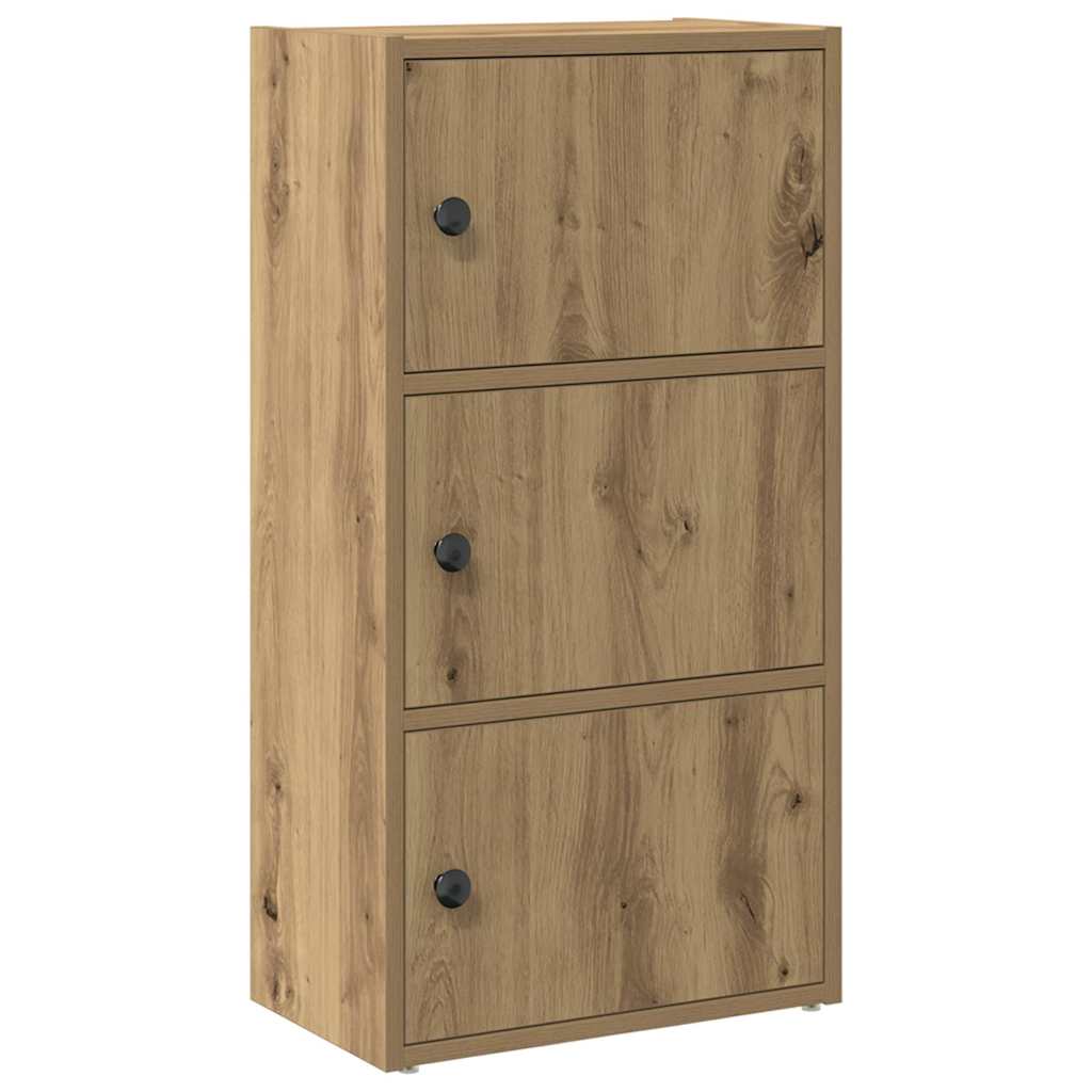 vidaXL Estantería de madera de ingeniería 40x24x77 cm Multicolor