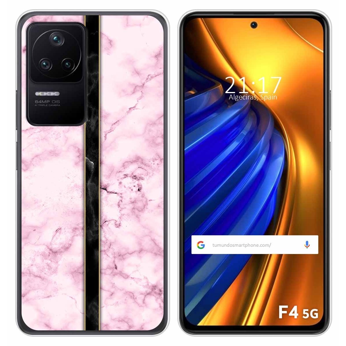 Funda Silicona para Xiaomi Poco F4 5G diseño Mármol 04 Dibujos