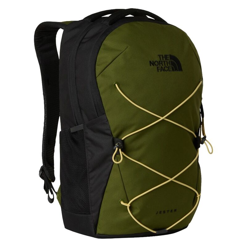Mochila Verde Jester The North Face Woodland Green-TNF Black-Honeyed Sand Con Sistema De Suspensión Flexvent