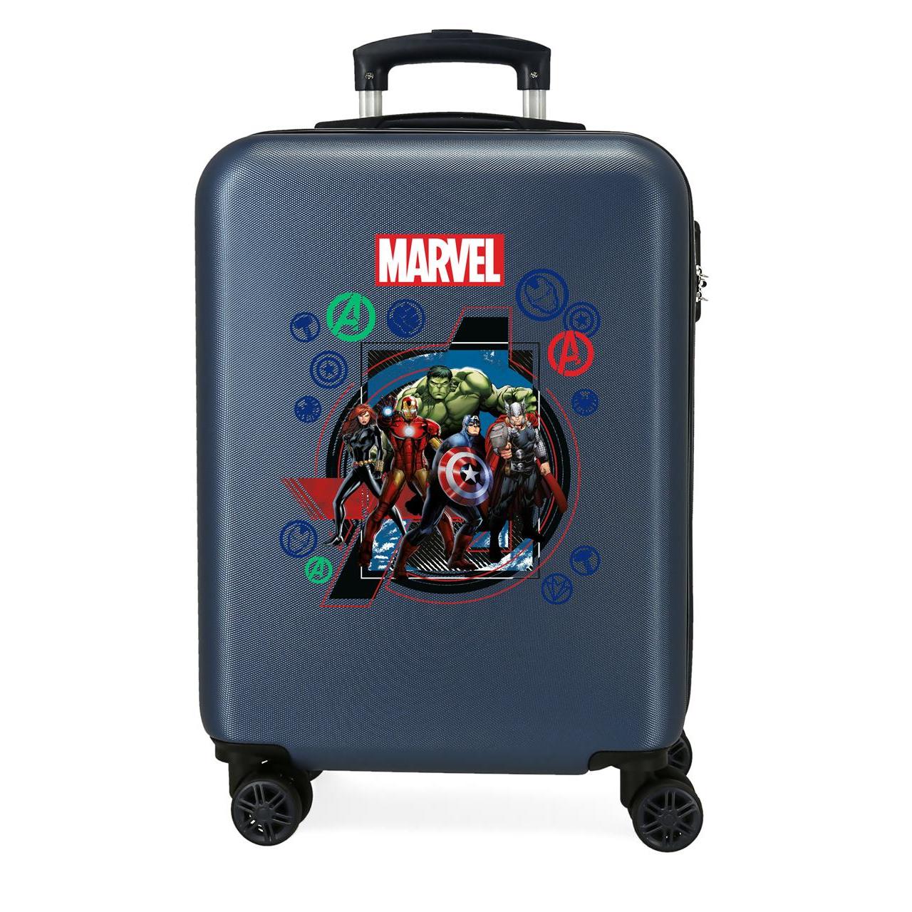 Marvel Los Vengadores Maleta De Cabina ABS Rígida On The Warpath Azul
