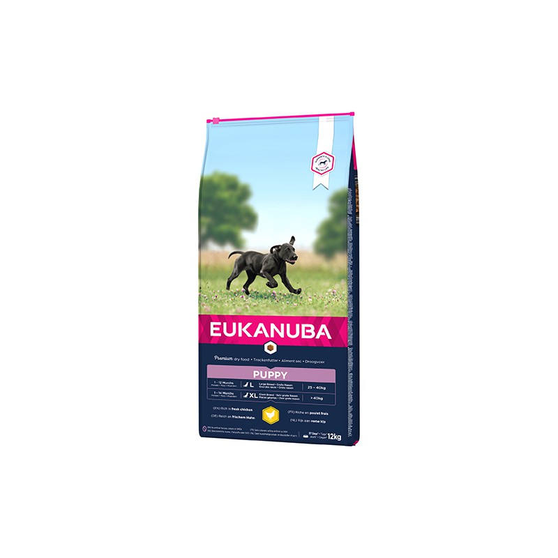 EUKANUBA PUPPY Y JUNIOR RAZA GRANDE 12KG