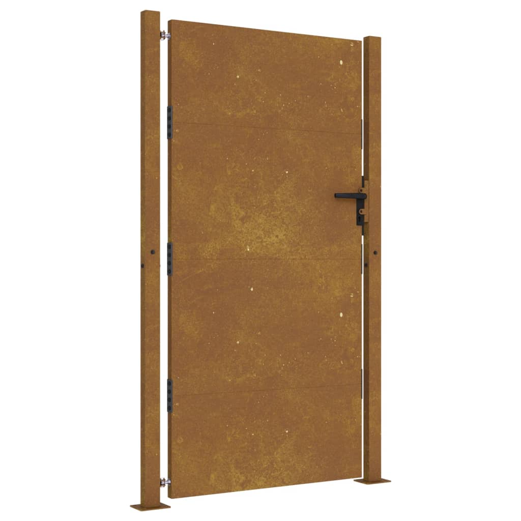 Puerta de jardín acero corten Dimensiones 105 x 155 cm, 105 x 205 cm