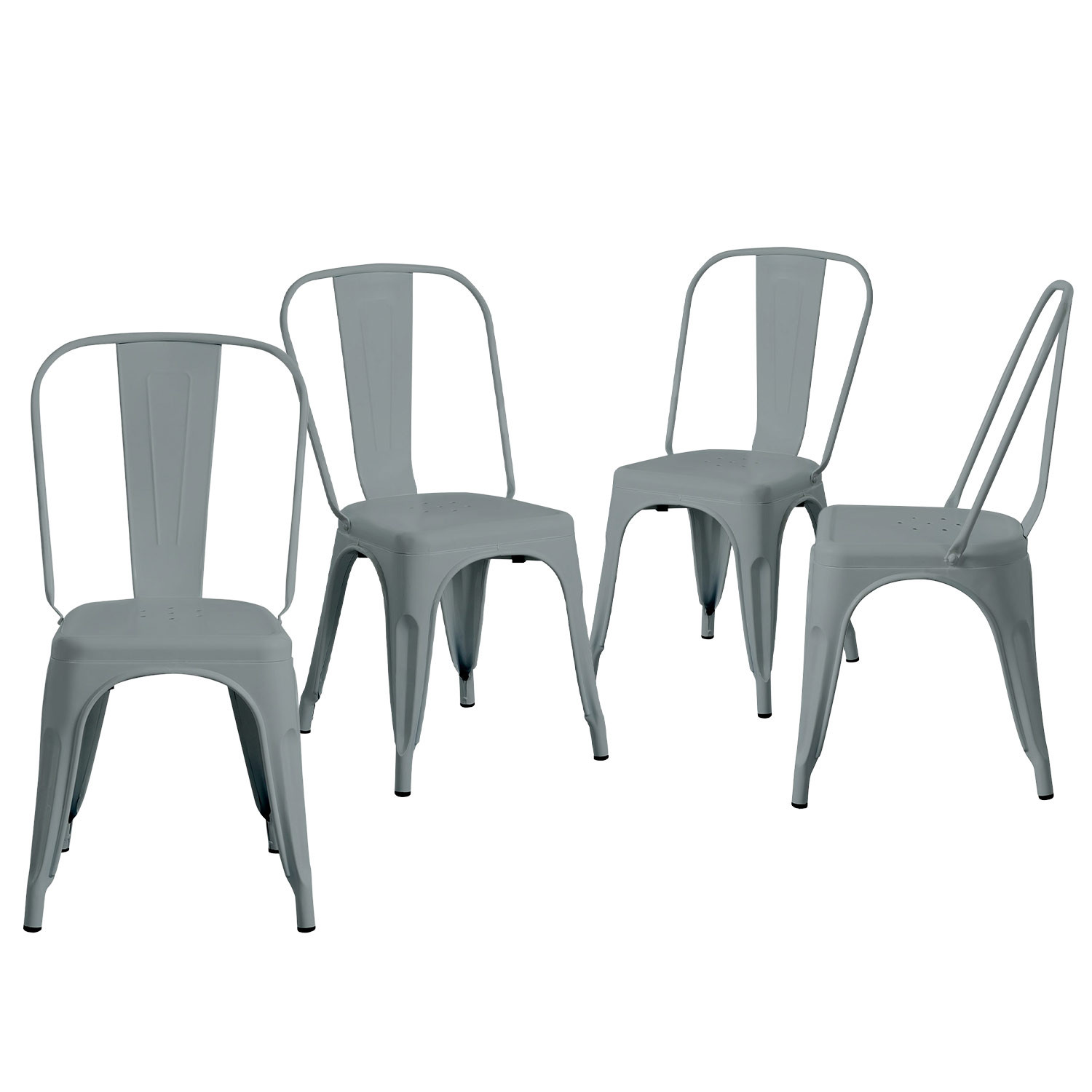Pack 4 Sillas Industriales Strong 45x54x85cm Thinia Home