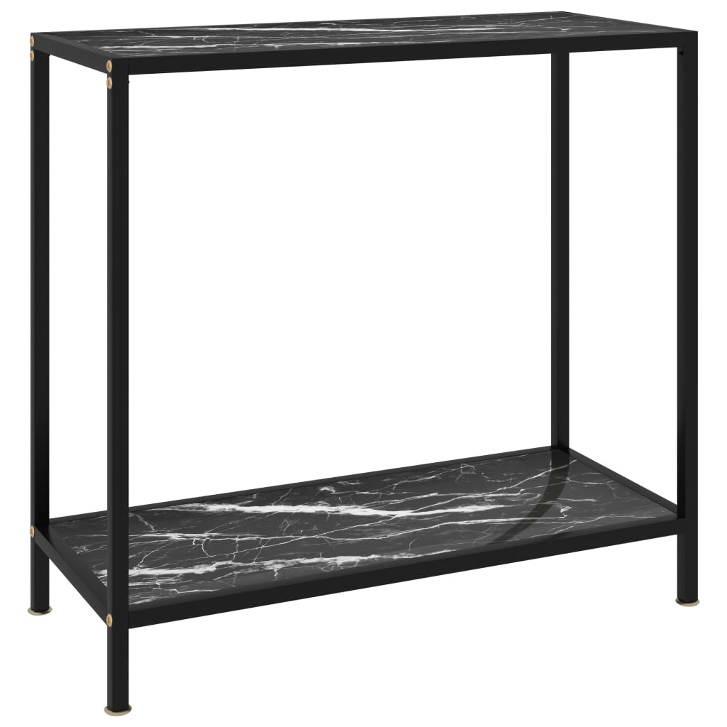 Mesa de Consola Vidrio Templado 80x35x75 Cm Vidaxl