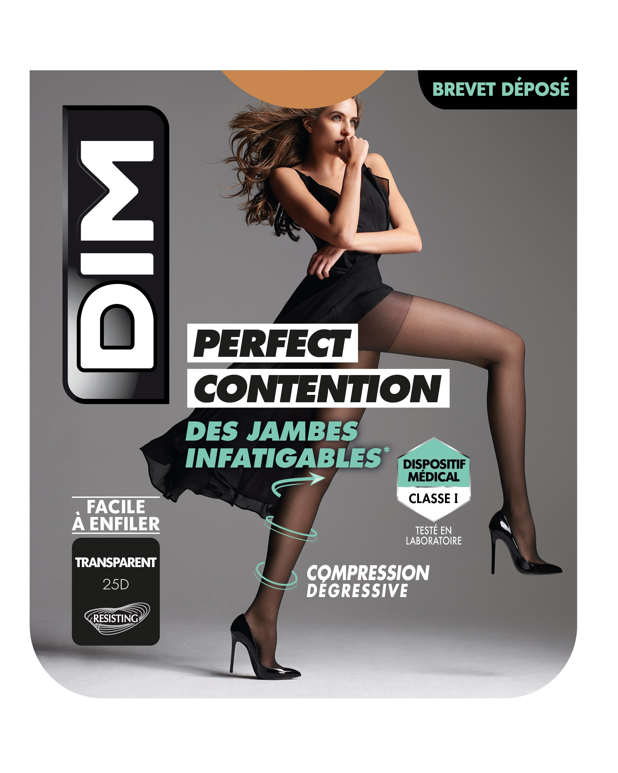 Dim Panty de compresión Perfect Contention transparente piernas cansadas