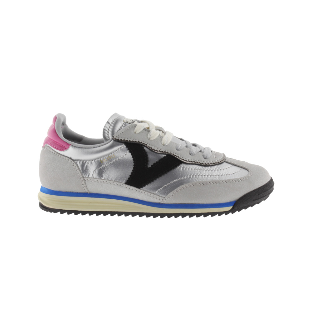 Victoria Saturno Zapatillas de nylon metalizado con piezas de color y serraje y suela en sierra 1158102