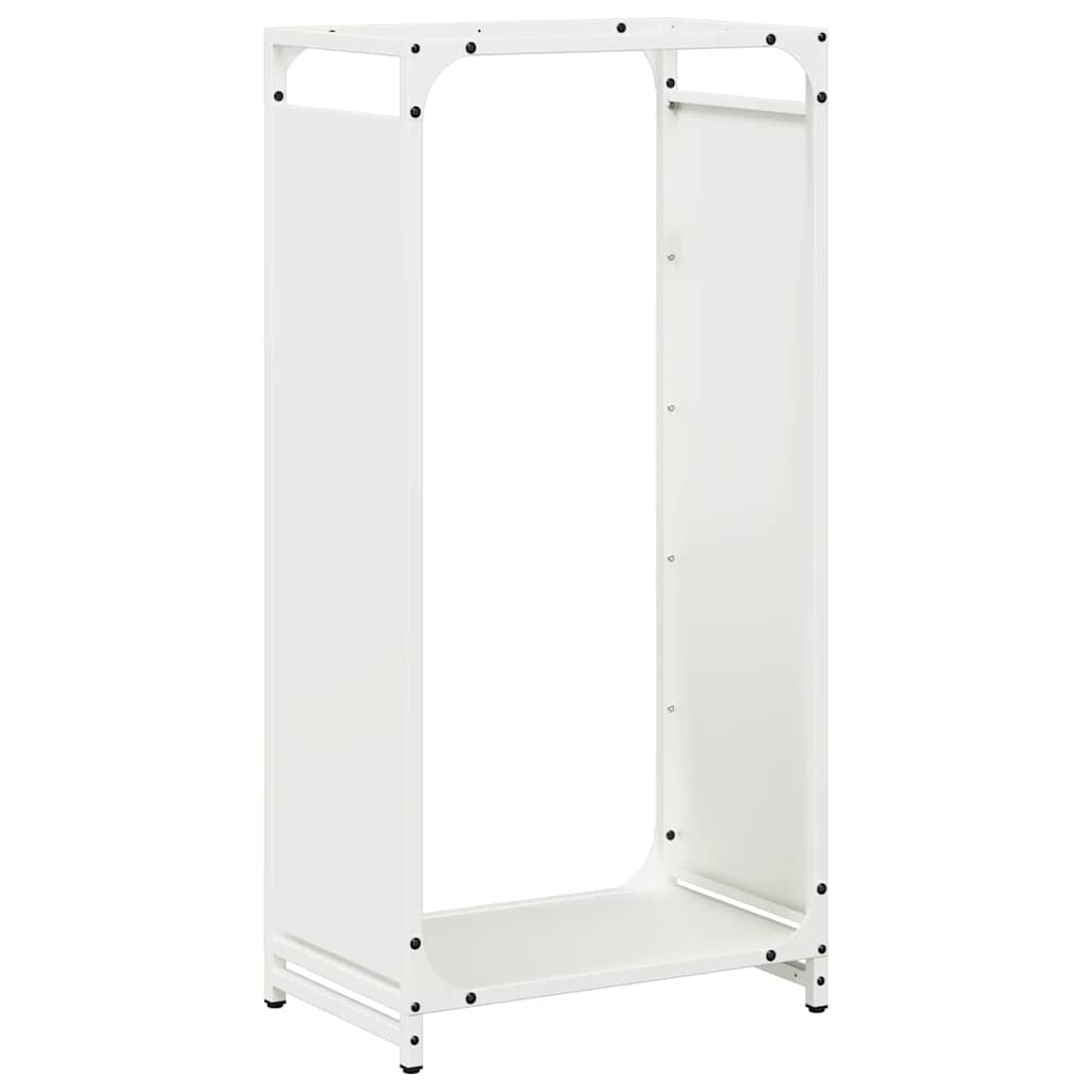 vidaXL Leñero 44x28x90 cm Acero laminado en frío en color Negro/Antracita/Blanco y más