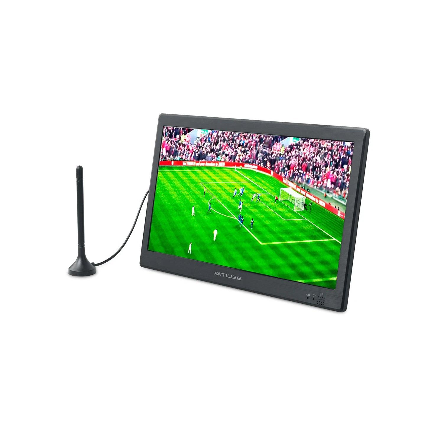 Muse - Televisión M335 Android TV de 10 pulgadas LED HD Ready con sonido Dolby Digital, diseño negro compacto para dormitorio o cocina