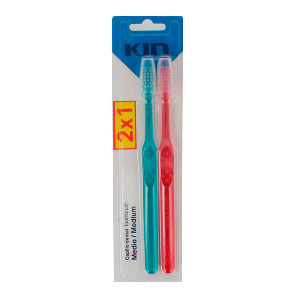 Kin Cepillo Dental Adulto Medio Duplo