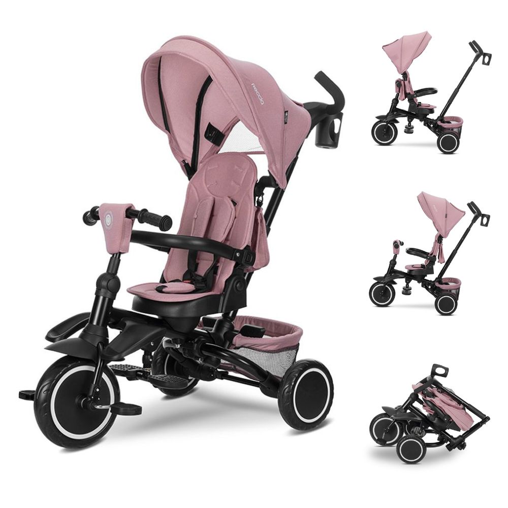 LORELLI Triciclo de plegado compacto FRECCIA con asiento giratorio 360° hasta 25 kg de Lorelli