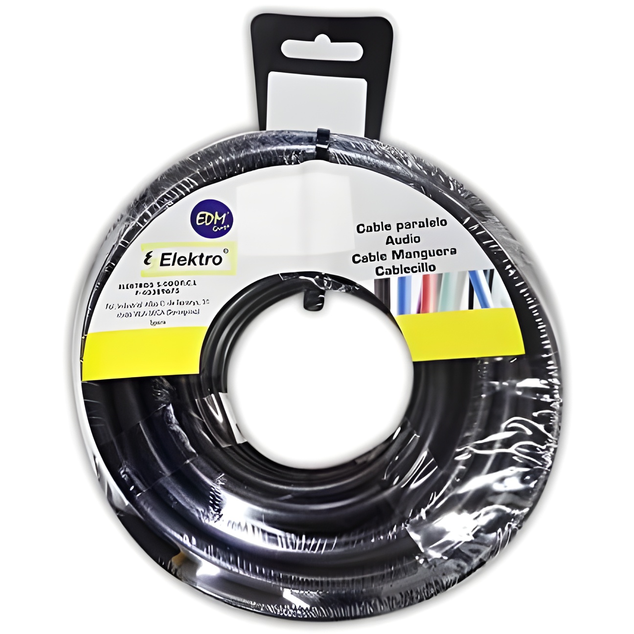 Edm Carrete Acril Negro 3x1mm 15mts - Cable Ordenador Alta Calidad