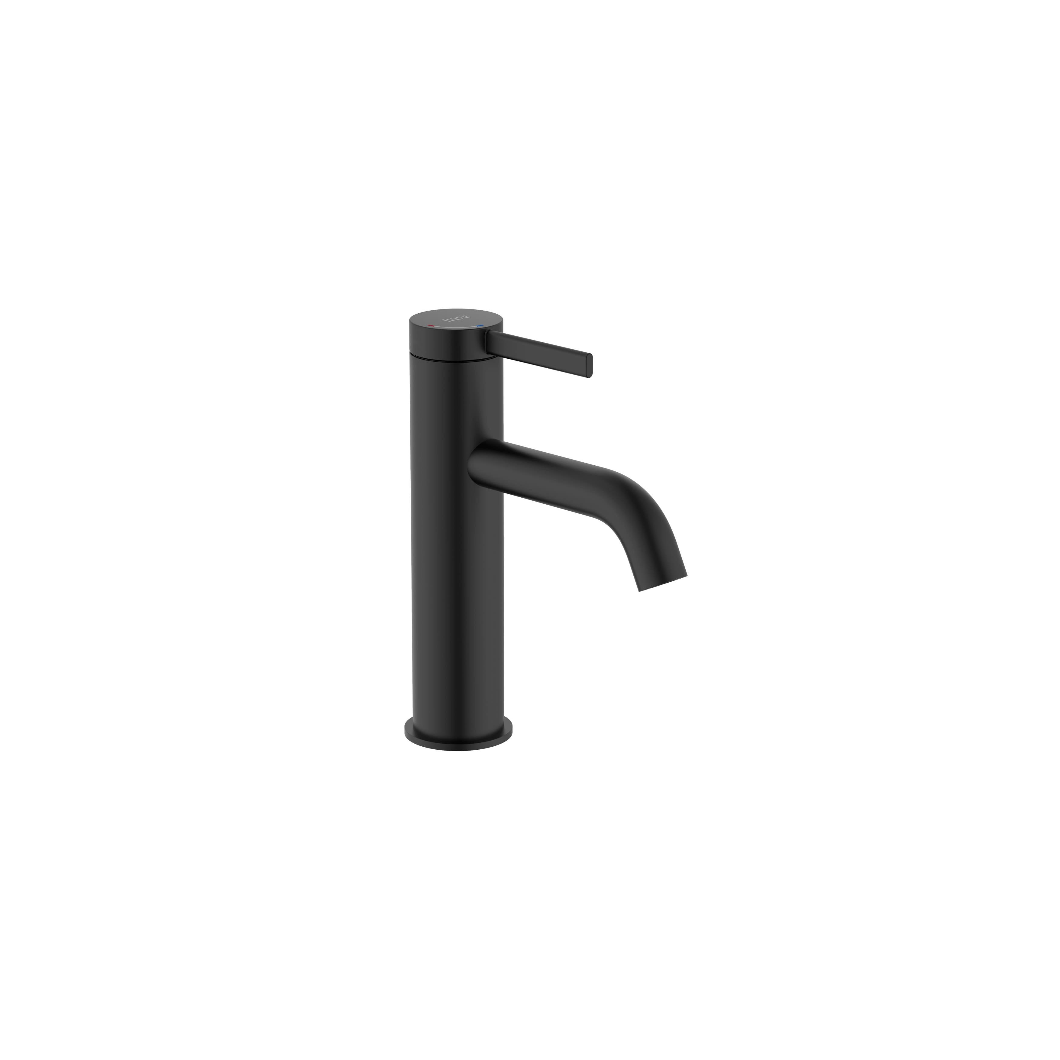 ROCA A5A3A9ENB0 ONA Grifo Monomando Lavabo Desagüe Clic Clac Negro Mate - ref: A5A3A9ENB0