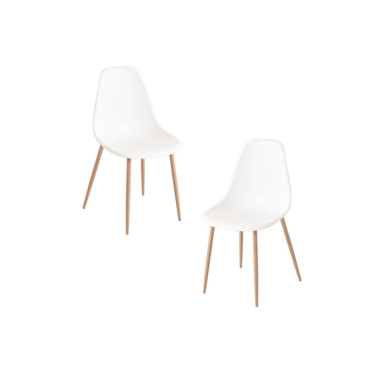 Regalos Miguel - Packs Sillas Comedor - Pack 2 Sillas Mykle - Blanco