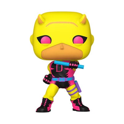 Funko Pop! Jumbo: Marvel - Daredevil - (YLwith RD) - Luz Ultravioleta - Marvel Comics - Cómics Marvel - Figura de Vinilo Coleccionable - Idea de Regalo- Mercancia Oficial - Comic Books Fans