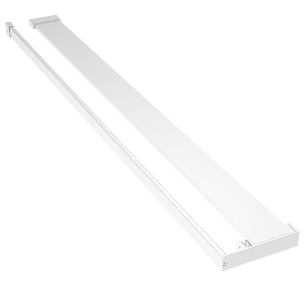 vidaXL Estante de pared de ducha aluminio 100 cm toallero Color Blanco,  Plateado,  Negro y mas