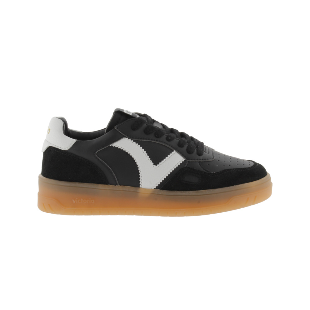Victoria Seúl Zapatillas de efecto piel con piezas en contraste y de serraje y suela caramelo 1257126