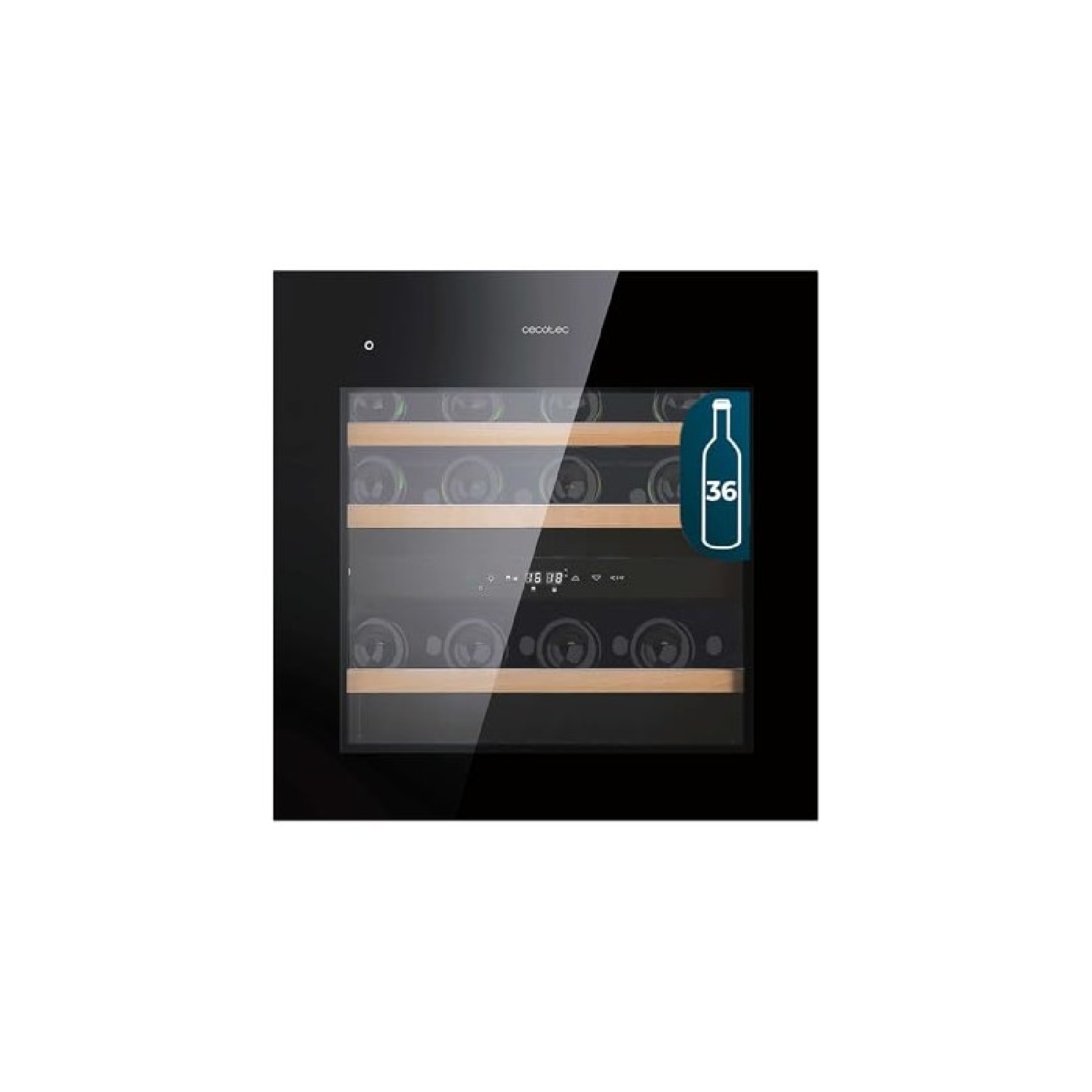 Cecotec Vinoteca integrables GrandSommelier Duo 36000 Touch Black Compressor