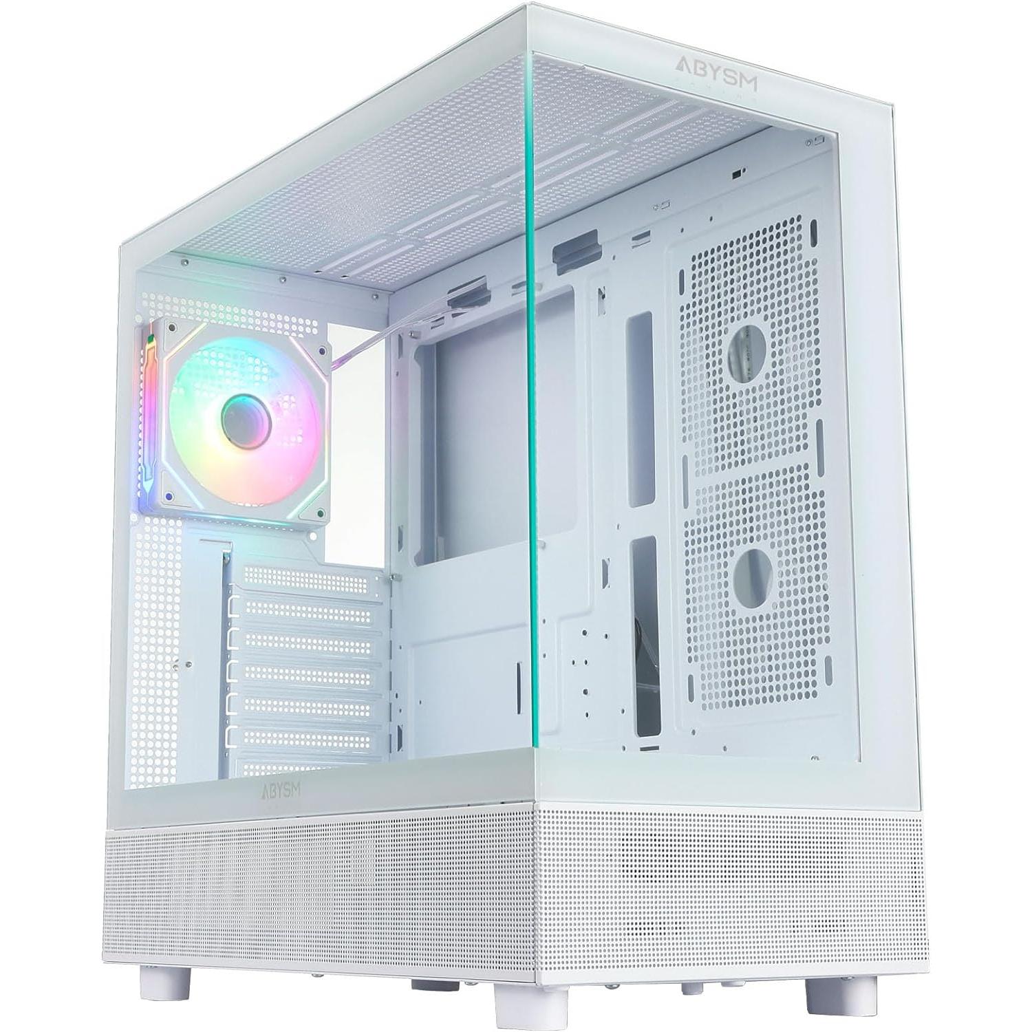 ABYSM Gaming Caja PC Gamer Danube SAVA H400 Black ATX, Panel Lateral y Frontal en Cristal Templado, Capacidad Tarjetas Gráficas hasta 410 mm y Compatible con Refrigeraciones Líquidas de hasta 360 mm