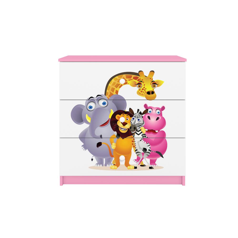 Cómoda Kocot Kids BabyDreams Zoo Pink