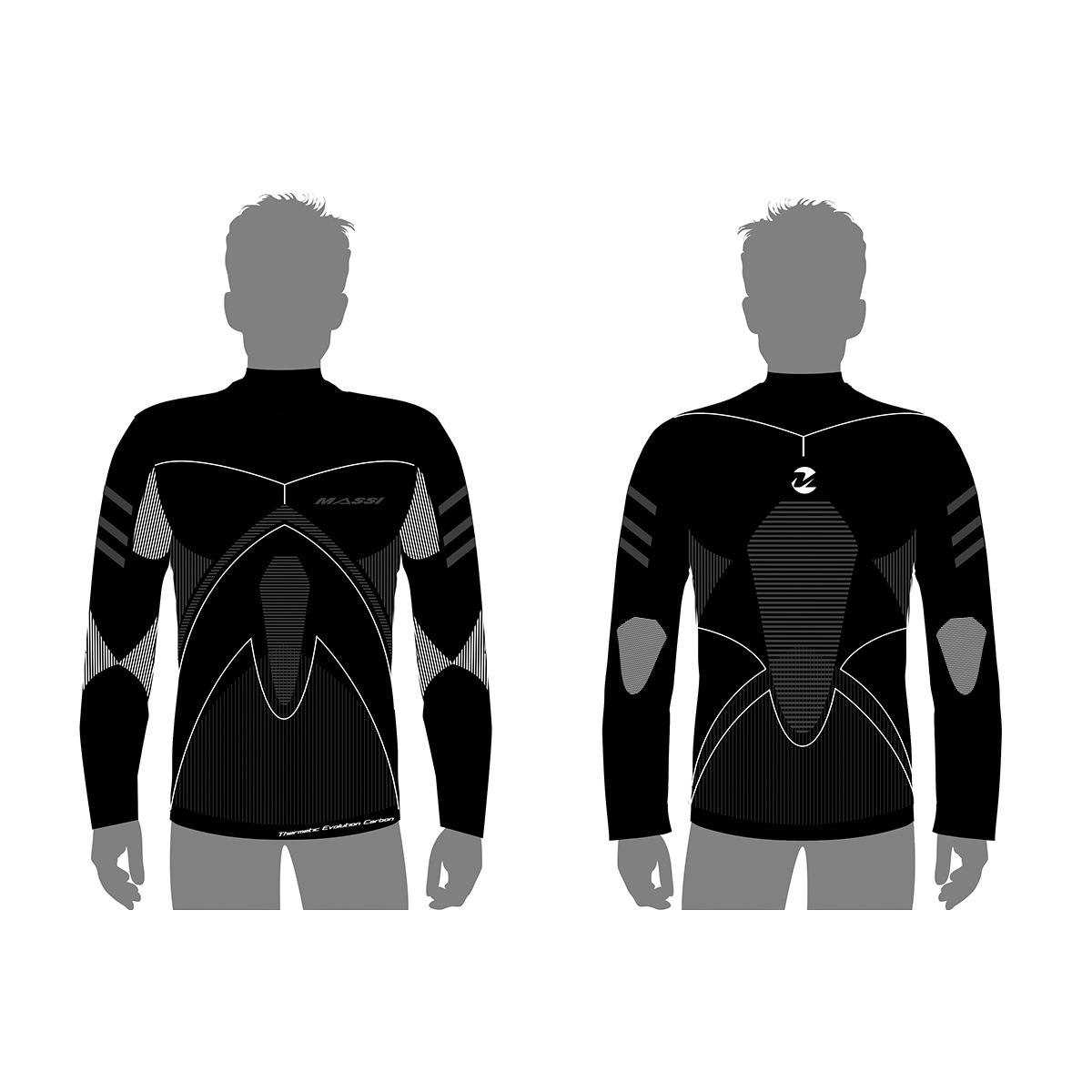 Camiseta Termica Interior Manga Larga Carbon Thermetic Evolution 41424