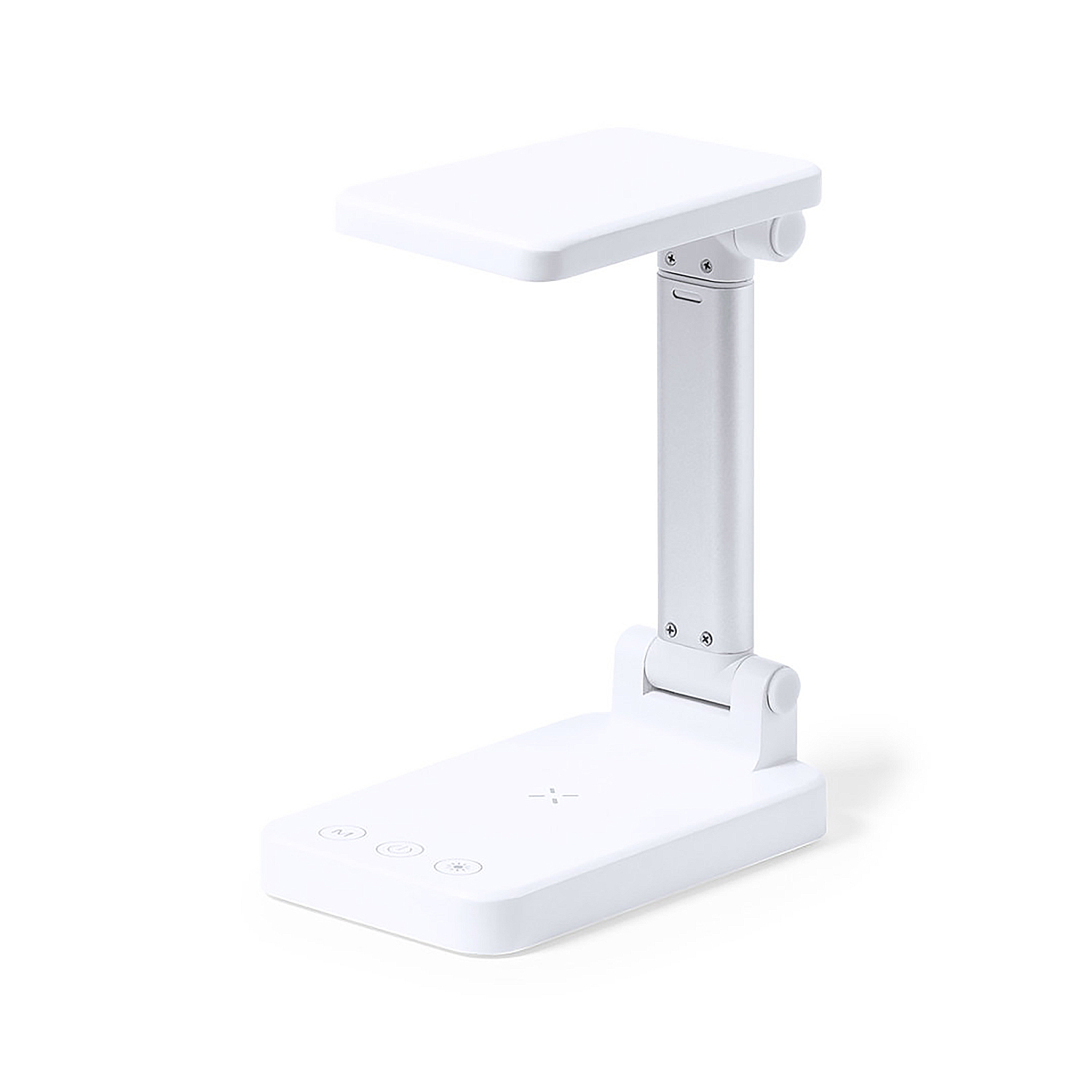 DAM Lámpara cargador Multifunción Inalámbrico 10W. Power Bank 3000 mAh. 7x26x12 Cm. Color: Blanco