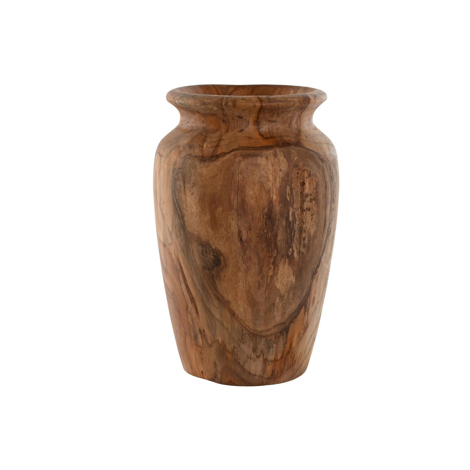 JARRON TECA 25X25X40 NATURAL JR210571