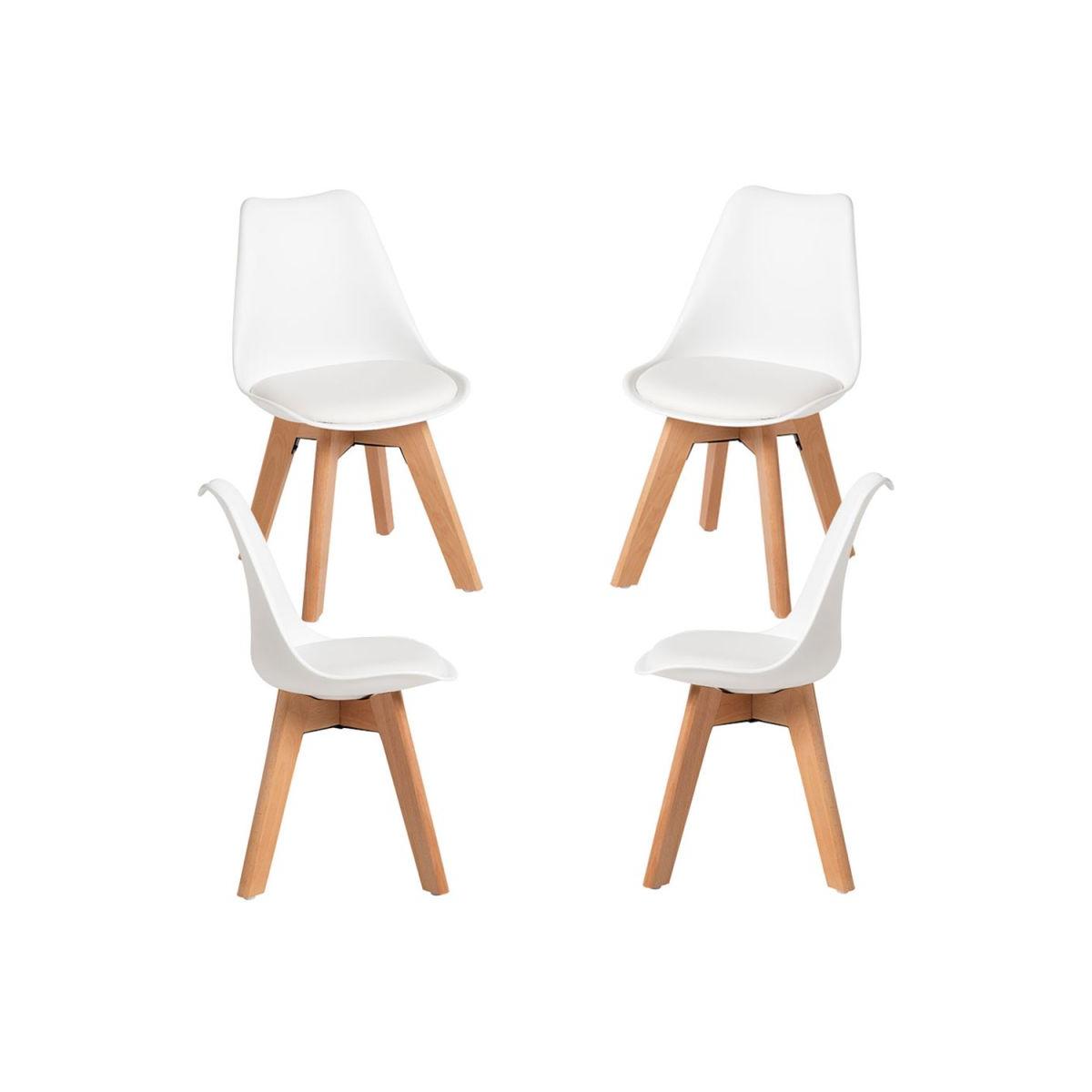 Regalos Miguel - Ofertas Límite - Pack 4 Sillas Synk Kid (Infantil) - Blanco