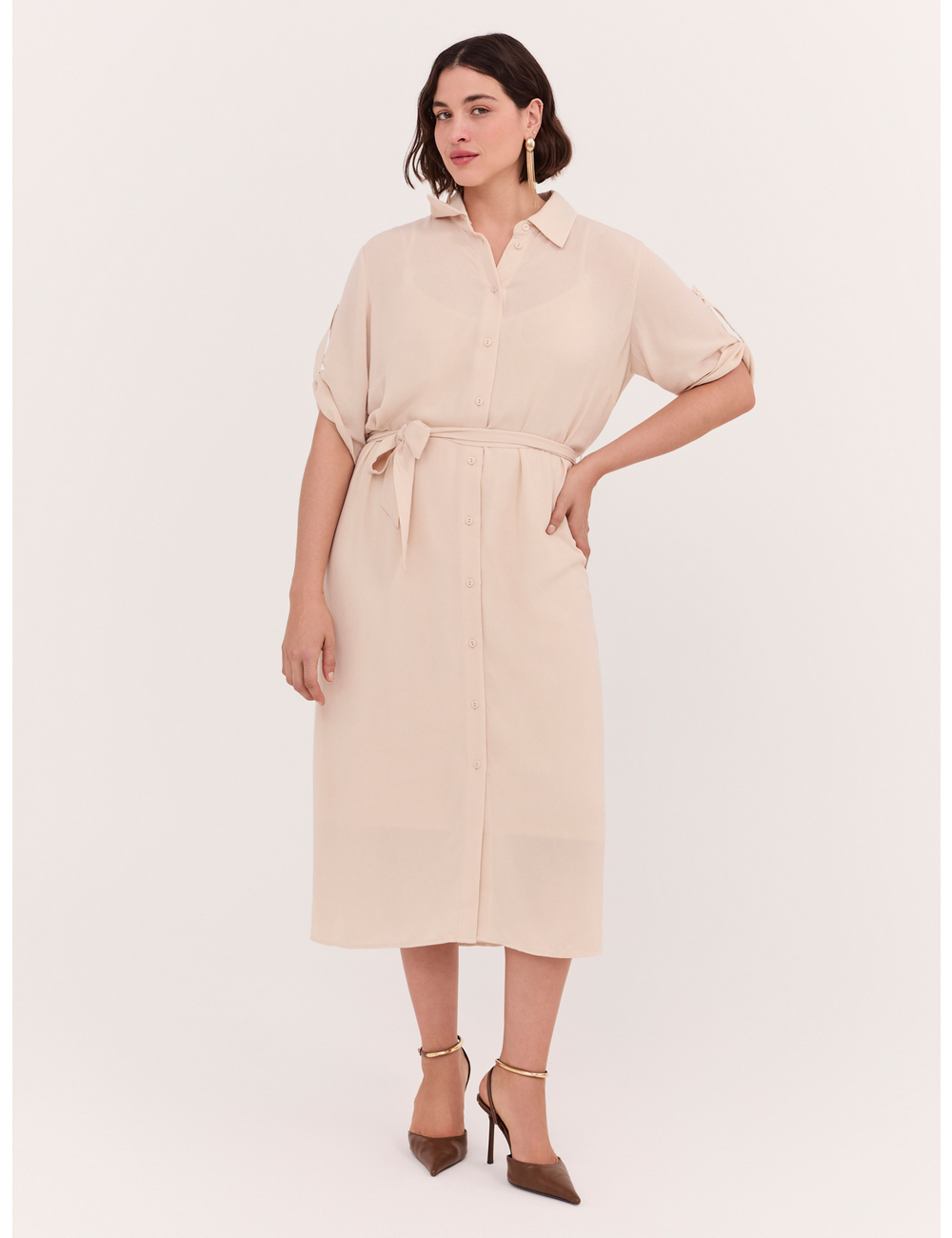 Fiorella Rubino - Vestido camisero POWER en viscosa