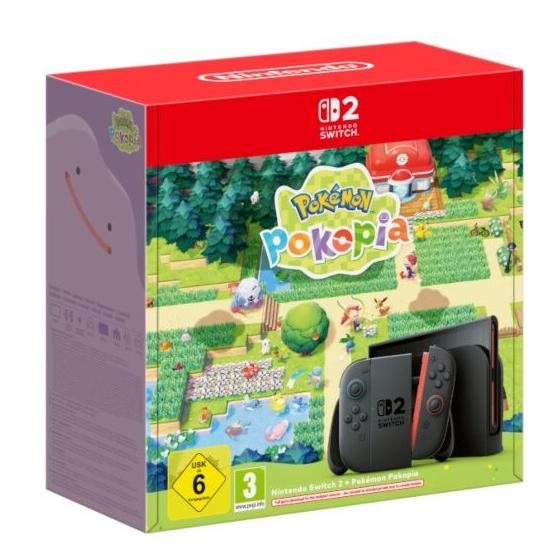 CONSOLA NINTENDO SWITCH 2 + POKEMON POKOPIA /PANTALLA 7.9'' LCD 120HZ/MEMORIA 256GB/AMPLIAR MEMORIA TARJETA MICROSD EXPRESS/LAN/WIFI 6/BLUETOOTH /3 AÑOS GARANTÍA FABRICANTE NINTENDO ESPAÑA/CAJA SELLADA CON EL PRECINTO DE FÁBRICA/ VERSIÓN EUROPEA - ES