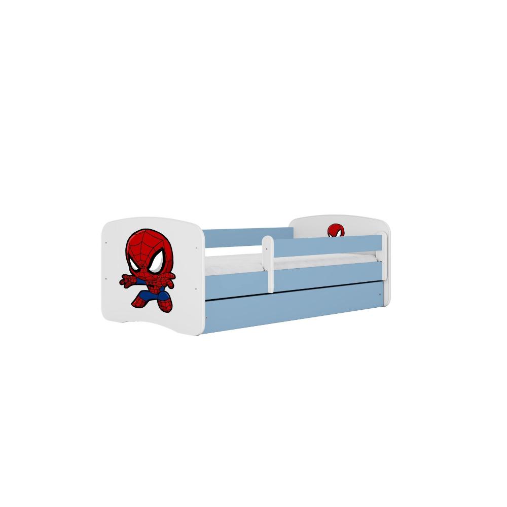 Cama 160 x 80 cm Kocot Kids com gaveta e colchão BabyDreams Spiderman Blue