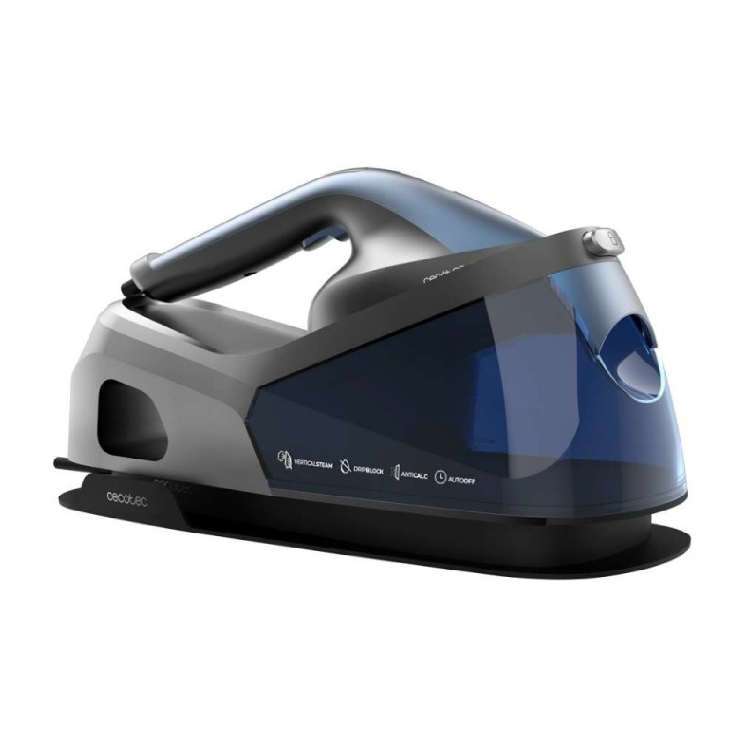 Cecotec Centro de Planchado Vertical IronHero V-2400 Station. 2400W, Suela Cerámica Turbo Slide, Depósito 1,2L, 3 Modos