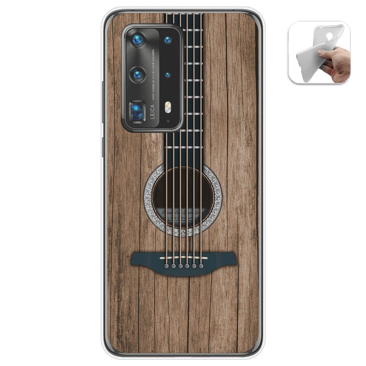 Tumundosmartphone Funda Gel Tpu para Huawei P40 Pro diseño Madera 11 Dibujos