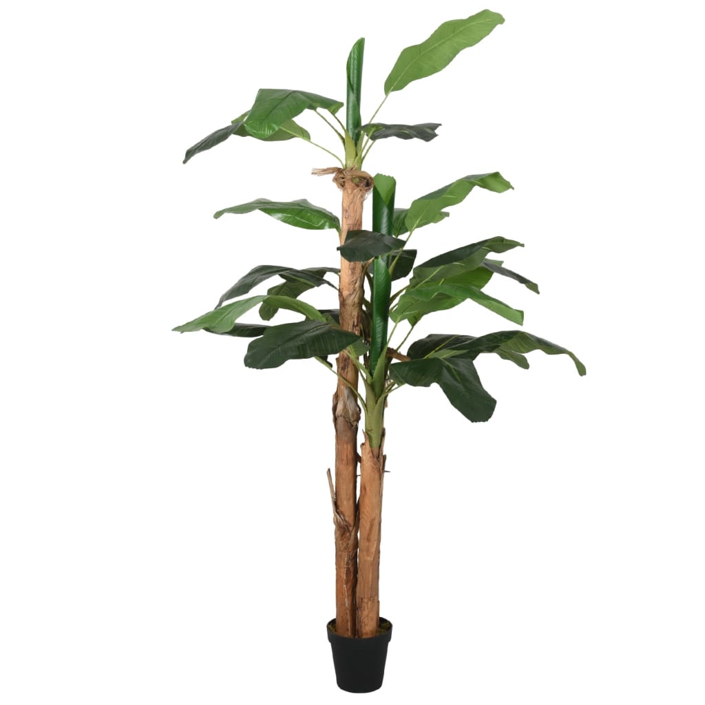 vidaXL Árbol de Plátano Artificial Planta Falsa Decoración Verde Dimensiones 120 cm (9 hojas),  150 cm (18 hojas),  180 cm (19 hojas) y mas