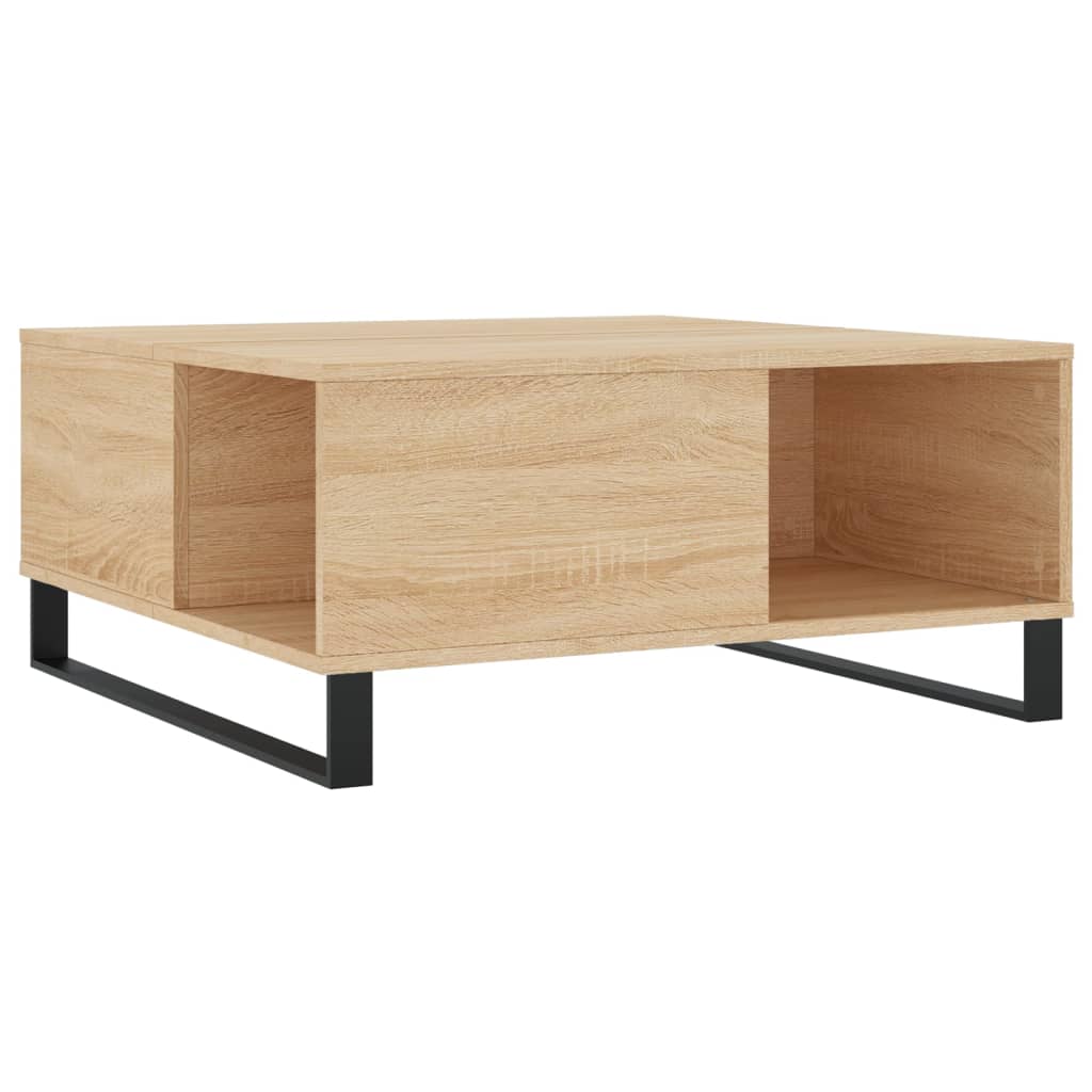 Vidaxl Mesa de Centro Madera Contrachapada 80x80x36,5 Cm Blanco