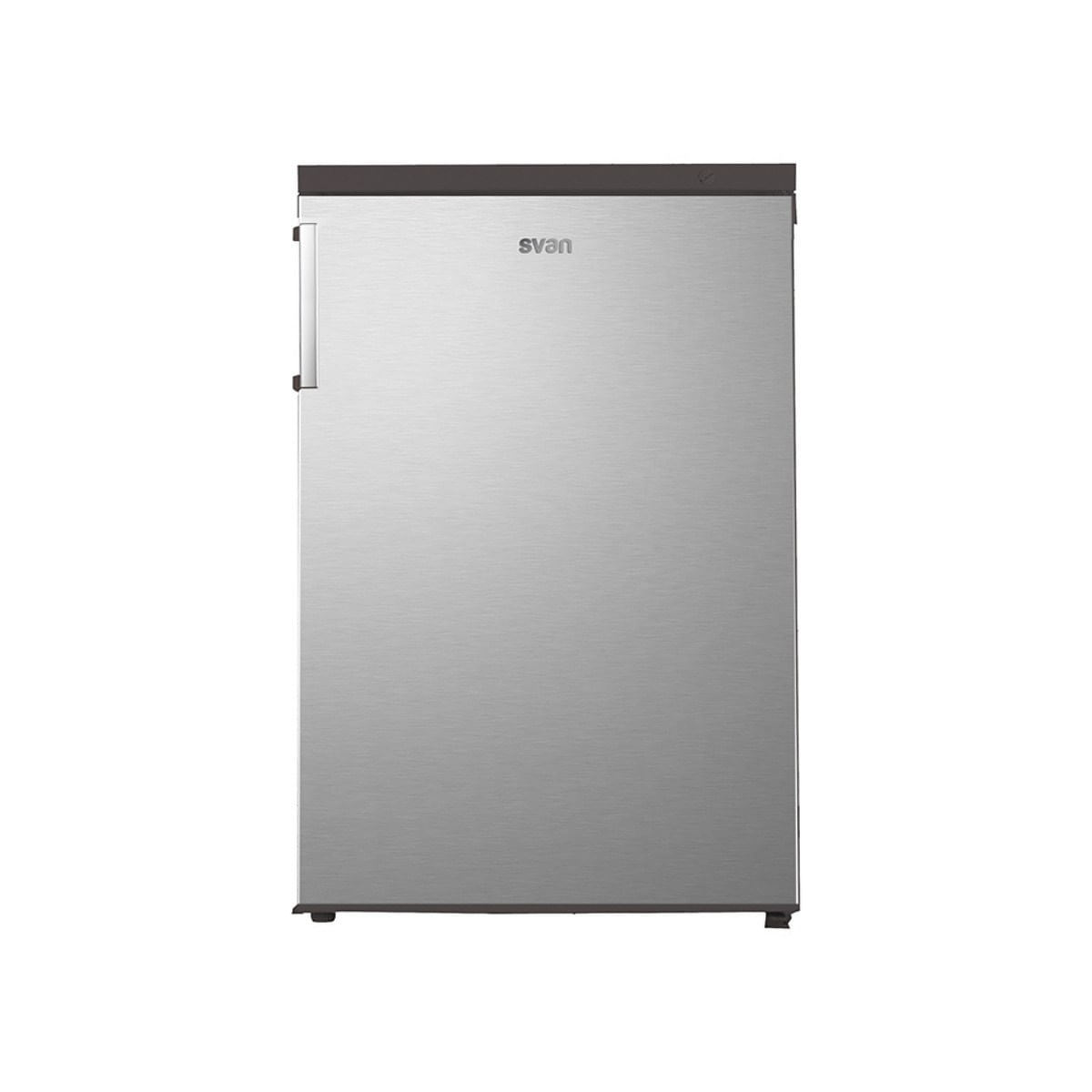 Congelador SCV855500EX Svan vertical cíclico 85L puerta manual 90º E inox 84,5cm