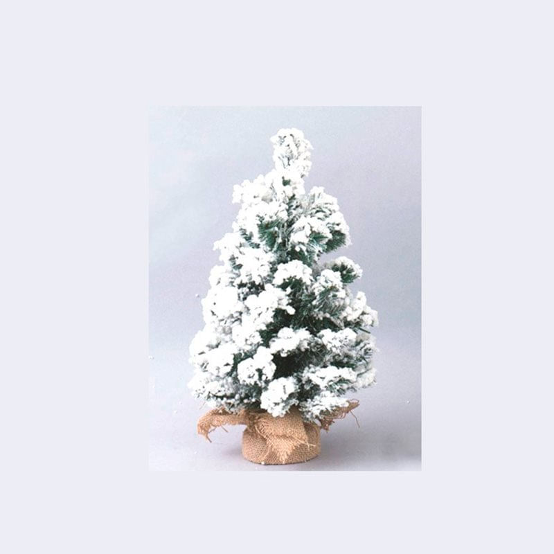 Gerimport Maceta árbol de Navidad Nevado 40 Cm - Ideal para Decorar Pasillos, Salones y Dormitorios