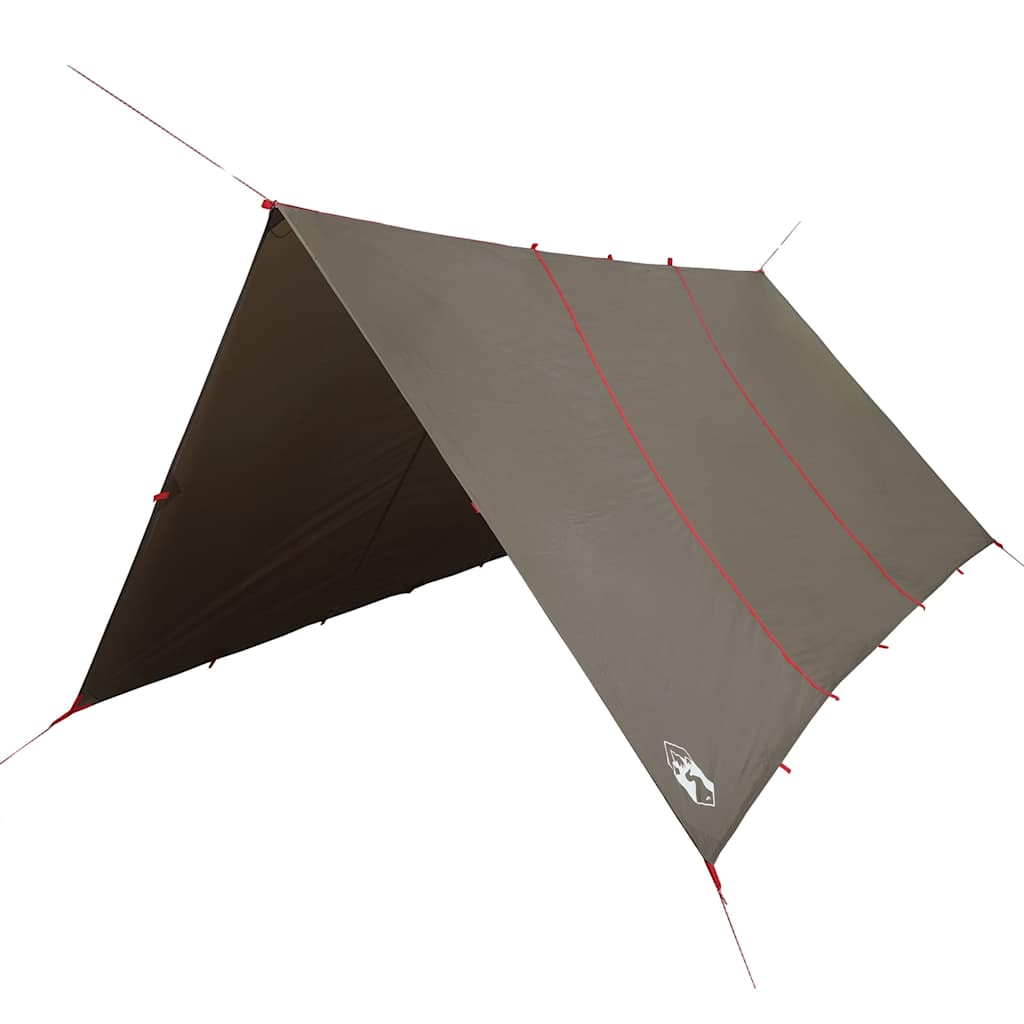 vidaXL Lona de camping impermeable marrón 451x420 cm