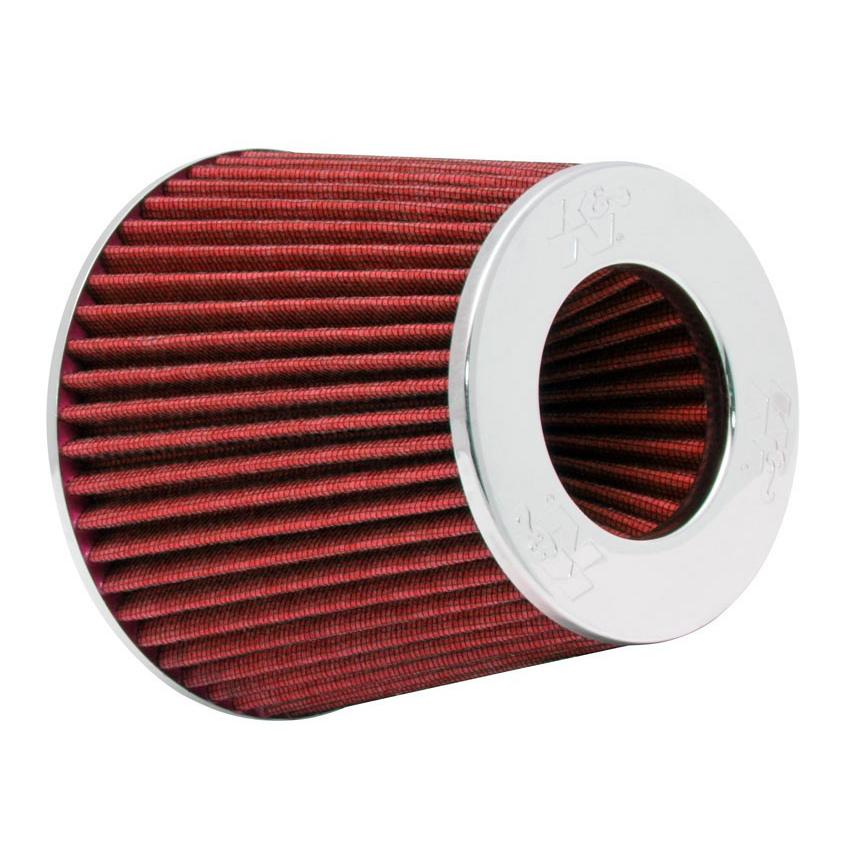 UNIVERSAL CLAMP-ON AIR FILTER K&N 6" OD B X 5"H W/4". 3-1/2". 3"DIA FLG W/INVERTED FILTER TOP