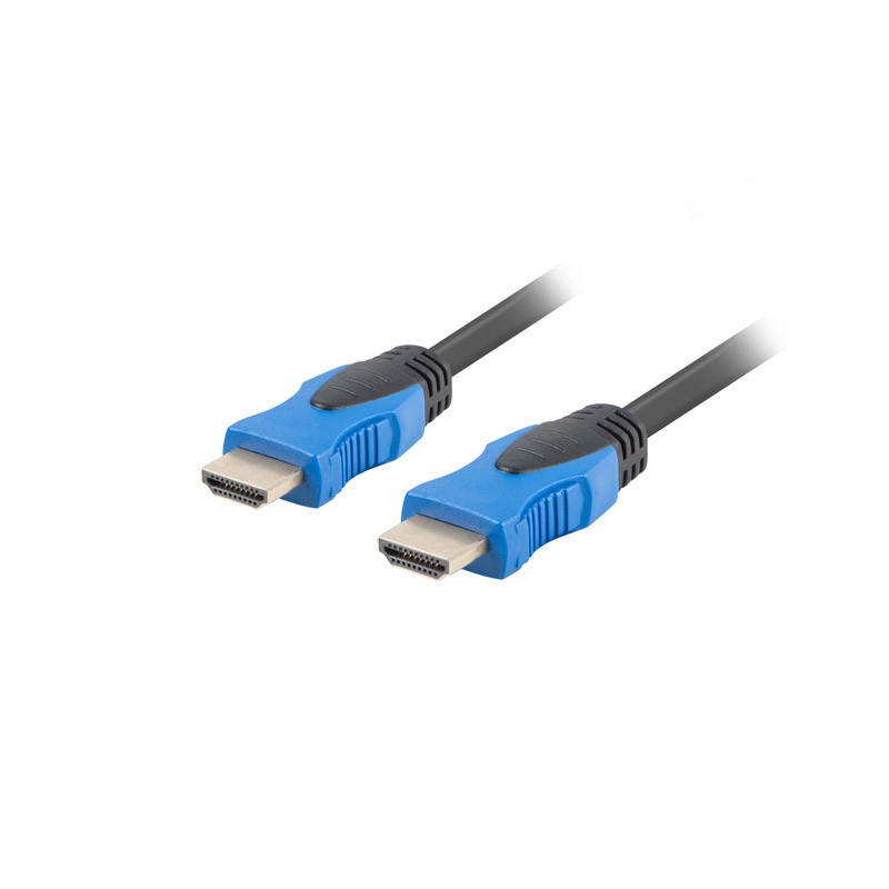 Lanberg - CA-HDMI-20CU-0045-BK cable HDMI 4,5 m HDMI tipo A (Estándar) Negro, Azul CA-HDMI-20CU-0045-BK