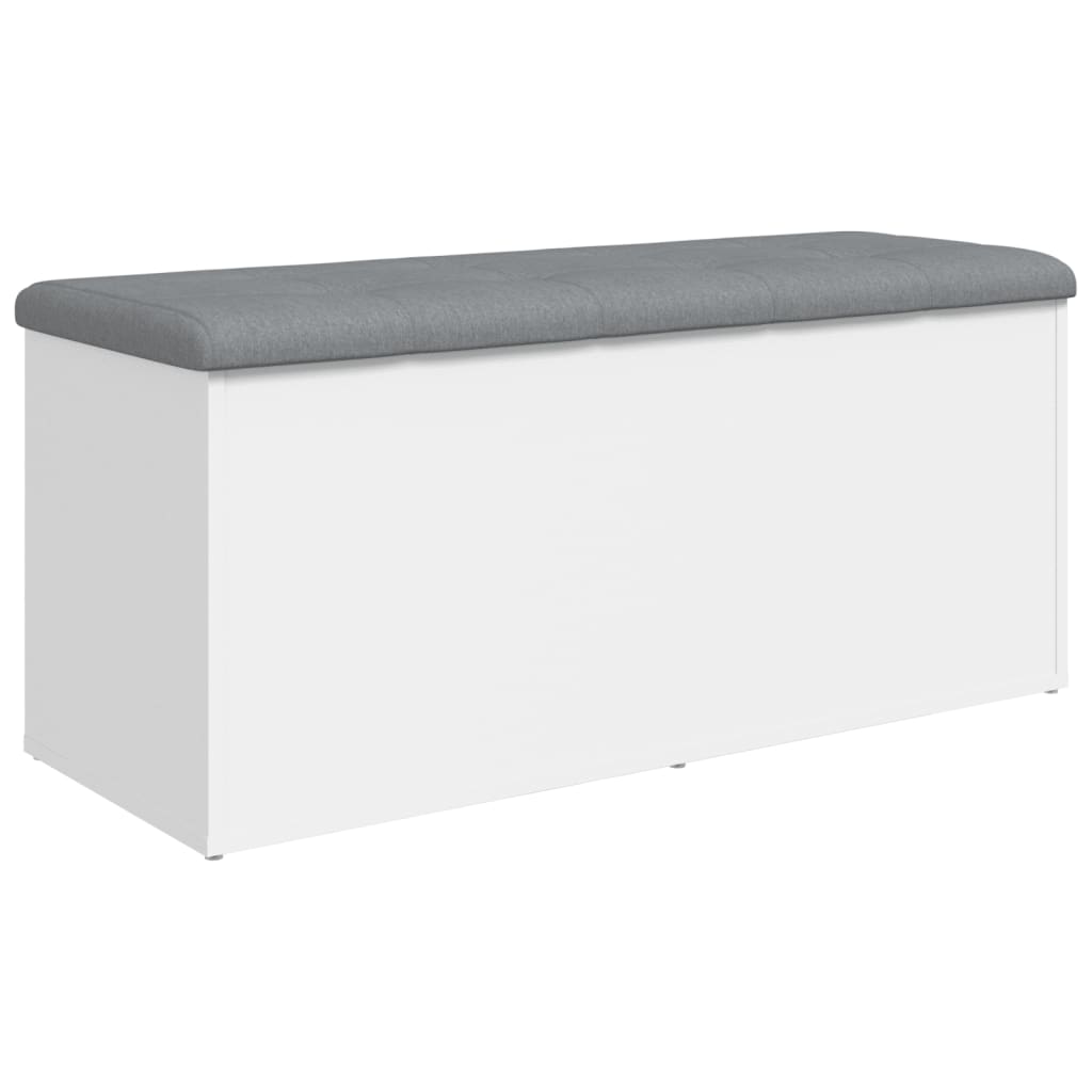 vidaXL Banco almacenaje madera de ingeniería 102x42x45 cm