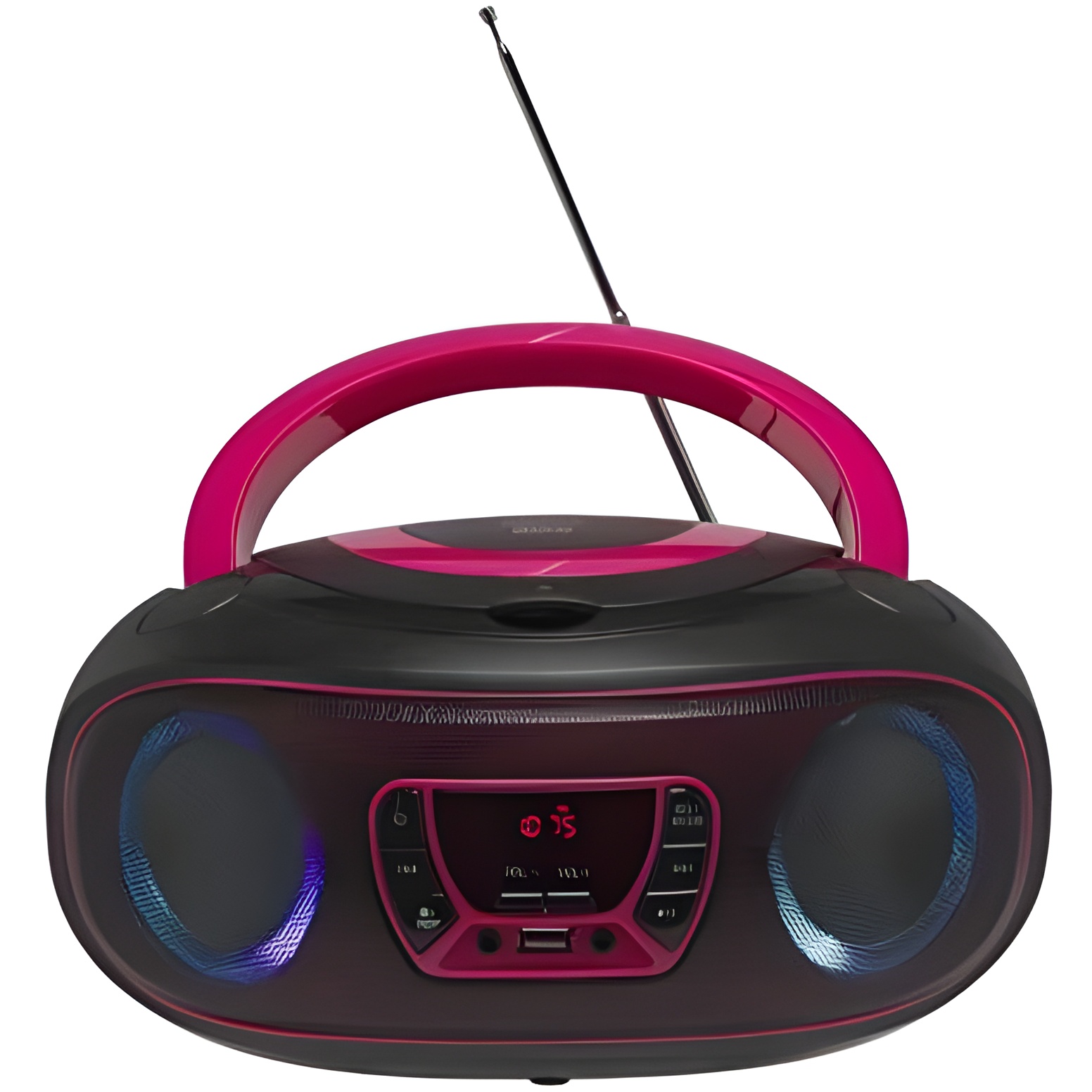 Denver TCL-212BT Reproductor CD Portátil Rosa con Bluetooth y Radio FM