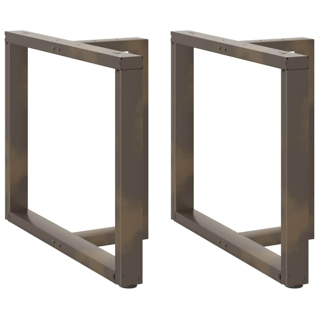 vidaXL Patas para mesa de comedor en forma de T (2 unidades) 100 x 35 x (72-73) cm, acero